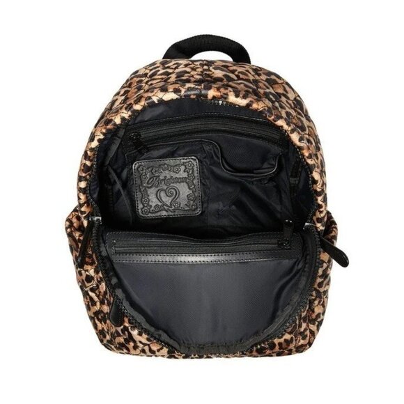 Brighton Heart to Heart  Kingston Leopard quilted Backpack NWT $325